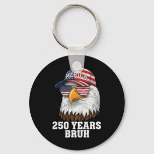 250 Years 1776-2026 250th Birthday Eagle Merica Key Ring