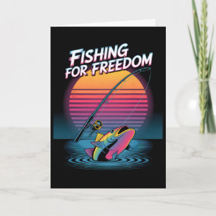 250 Years 1776-2026 250th Birthday Fishing _2  Card