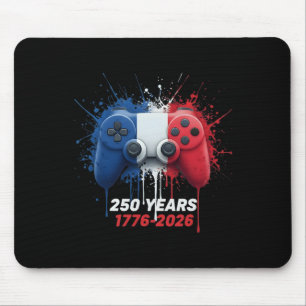 250 Years 1776-2026 250th Birthday Gaming Gamer Vi Mouse Pad