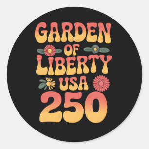 250 Years 1776-2026 250th Birthday Gardening _1 Classic Round Sticker