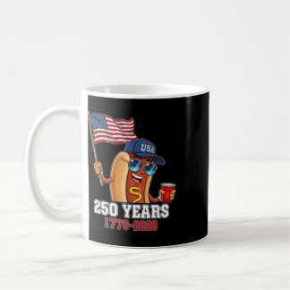 250 Years 1776-2026 250th Birthday Hotdog  Coffee Mug