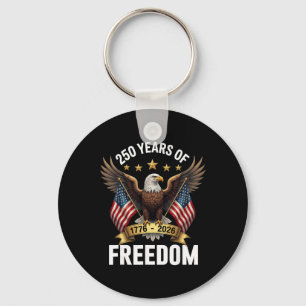 250 Years 1776-2026 250th Birthday Patriotic Ld Ea Key Ring