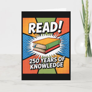 250 Years 1776-2026 250th Birthday Reading _2 Card