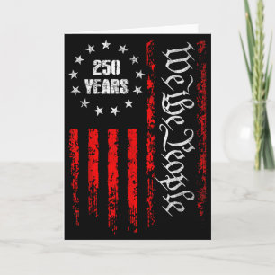 250 Years 1776-2026 250th Birthday Usa Patriotic 4 Card