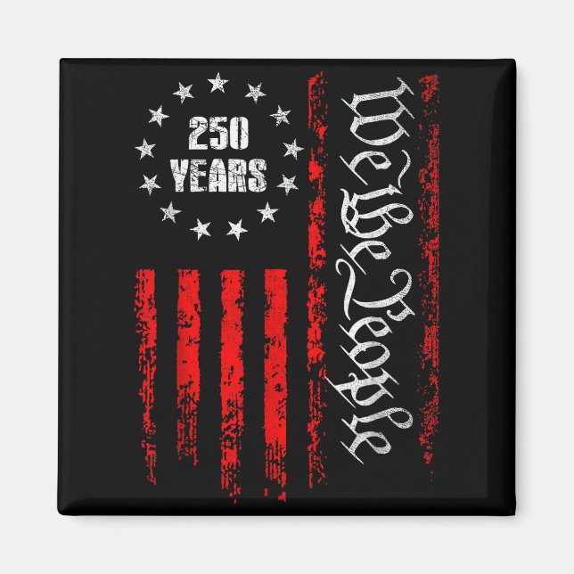 250 Years 1776-2026 250th Birthday Usa Patriotic 4 Magnet (Front)