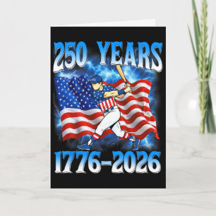 250 Years 1776 2026 250th Sell American Flag 4th O Card