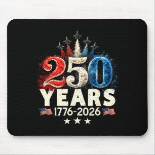 250 Years 1776 2026 250th Vintage 4th July America Mouse Pad