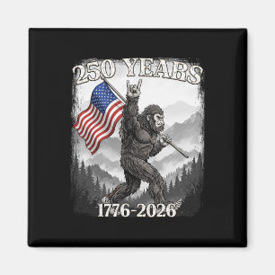 250 Years 1776–2026 Bigfoot And Flag American Patr Magnet