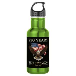 250 Years 1776 2026 Eagle American Flag 532 Ml Water Bottle