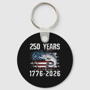 250 Years 1776-2026 Trout Fishing 250th Anniversar Key Ring