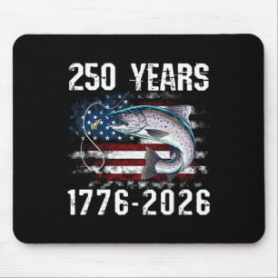 250 Years 1776-2026 Trout Fishing 250th Anniversar Mouse Pad