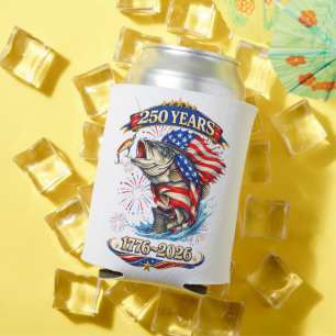 250 Years 1776-2026 Trout Fishing Can Cooler