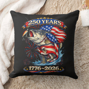 250 Years 1776-2026 Trout Fishing Cushion