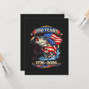 250 Years 1776-2026 Trout Fishing  Invitation