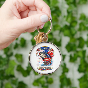 250 Years 1776-2026 Trout Fishing Key Ring
