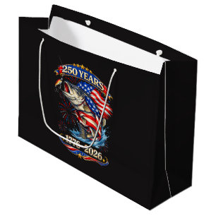 250 Years 1776-2026 Trout Fishing Large Gift Bag