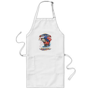 250 Years 1776-2026 Trout Fishing Long Apron