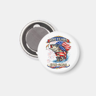 250 Years 1776-2026 Trout Fishing  Magnet