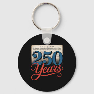250 Years 1776 Declaration Of Independence Usa Gif Key Ring