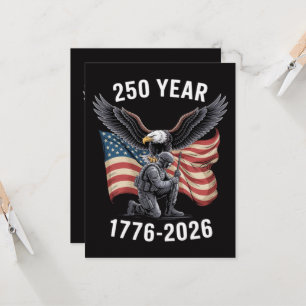 250 Years 250th Anniversary USA 4th July  Invitation