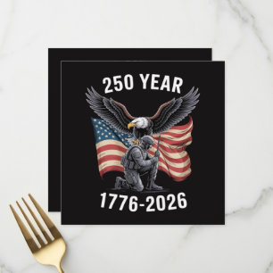 250 Years 250th Anniversary USA 4th July Menu