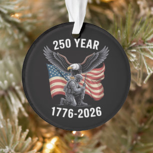 250 Years 250th Anniversary USA 4th July Ornament