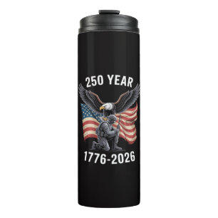 250 Years 250th Anniversary USA 4th July Thermal Tumbler