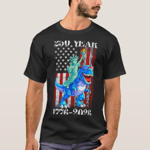 250 Years 250th Anniversary USA Dino 4th of July T-Shirt