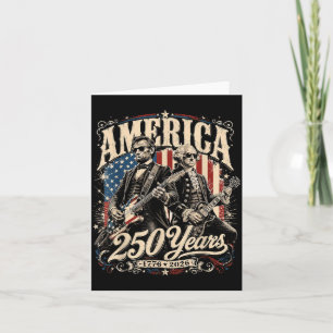 250 Years Aamerica 1776 2026 Founding Fathers Card