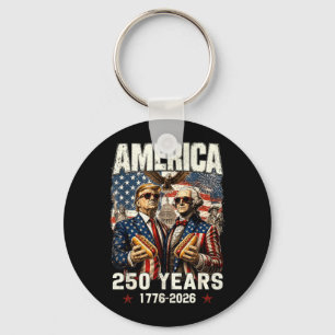 250 Years Aamerica Anniversary 250th Vintage Key Ring