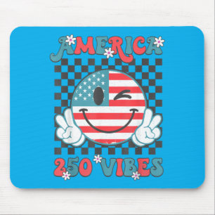 250 Years Aamerica Vibes 4th Of July 250 Mouse Pad