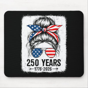 250 Years Aamerica Women 250 Anniversary Usa 4th Mouse Pad