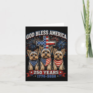 250 Years Aamerica Yorkshire Terrier Usa Dom 4th Card