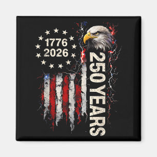 250 Years Aamerican 1776-2026 250th Eagle 4th Of Magnet