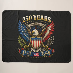250 Years America 1776 2026 250th Anniversary Sherpa Blanket