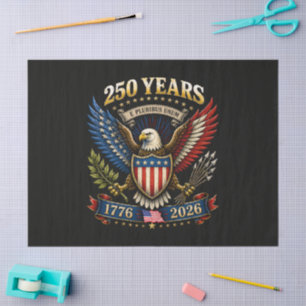 250 Years America 1776 2026 250th Anniversary Tissue Paper