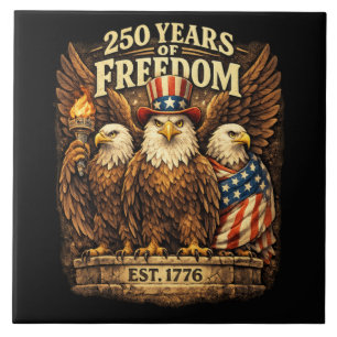 250 Years America 1776-2026 Ceramic Tile