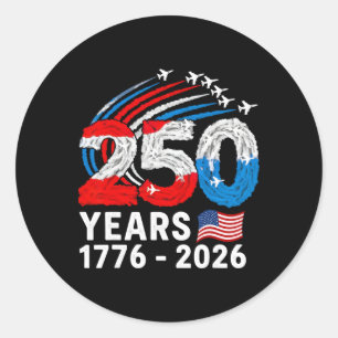 250 Years America 1776 2026 Flag Usa Gifts For Men Classic Round Sticker
