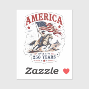 250 Years America 1776 2026 Patriotic Cowboy