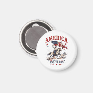 250 Years America 1776 2026 Patriotic Cowboy  Magnet