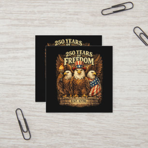 250 Years America 1776-2026 Square Business Card