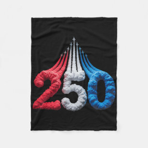 250 Years America 250th Anniversary 1776 2026 Us 4 Fleece Blanket