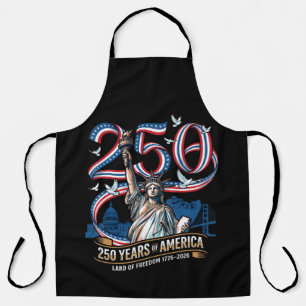 250 Years America Anniversary 1776 2026 Apron