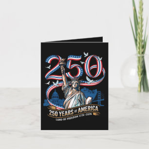 250 Years America Anniversary 1776 2026  Holiday Card