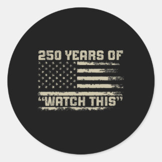 250 Years America Anniversary 1776-2026 Independen Classic Round Sticker