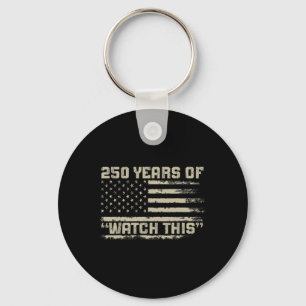 250 Years America Anniversary 1776-2026 Independen Key Ring