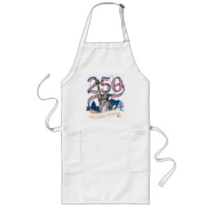 250 Years America Anniversary 1776 2026 Long Apron