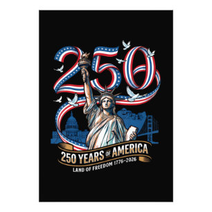 250 Years America Anniversary 1776 2026 Photo Print