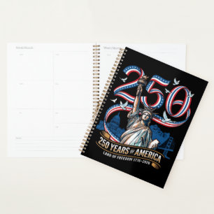 250 Years America Anniversary 1776 2026 Planner