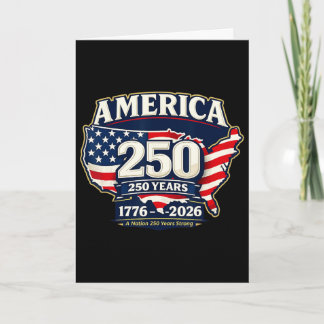 250 Years America Anniversary 250th Anniversary Fr Card
